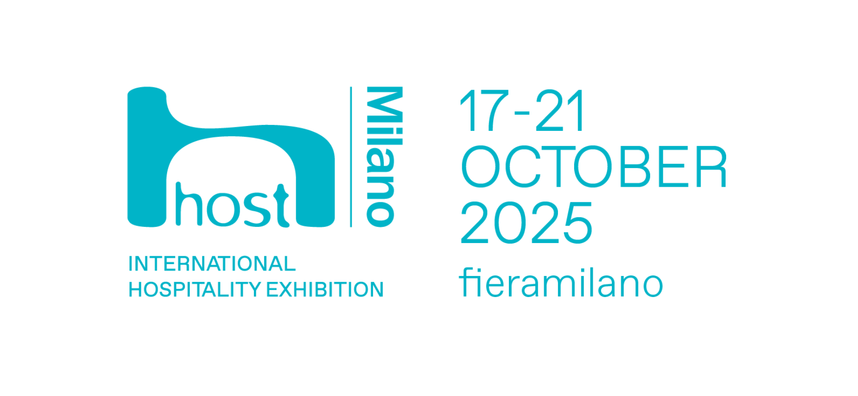 Host Milano 2025 logo, International Hospitality Exhibition, October 17-21, 2025, Fiera Milano